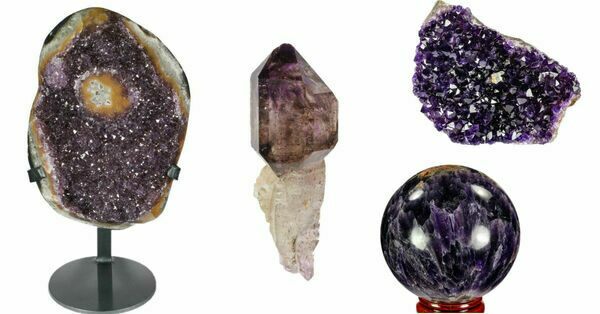 View Amethyst Crystal Clusters & Geodes For Sale